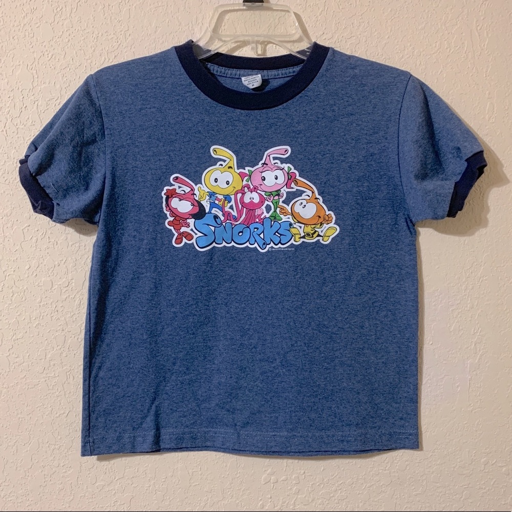 Vintage 80s Cartoon Snorks Smurfs Shirt Retro y2k